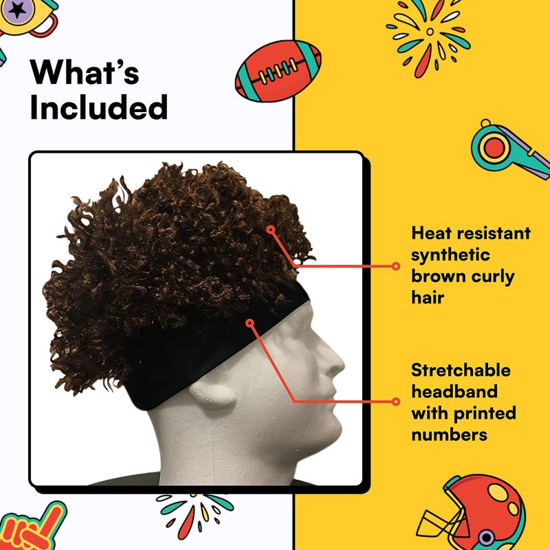 Watt's Wigs - Mahomes Headband Wig - One Size Fits All - Image 2
